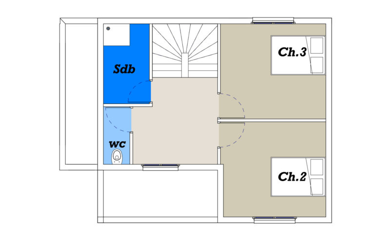 Villa Bella plan de l'étage