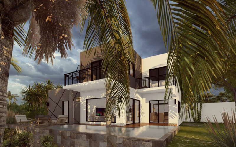 Villa Bella vue du côté droit