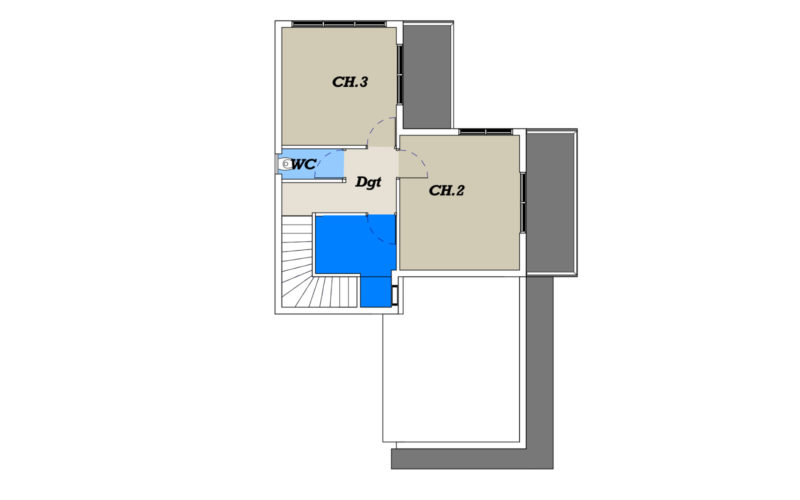 Villa Bella plan de l'étage