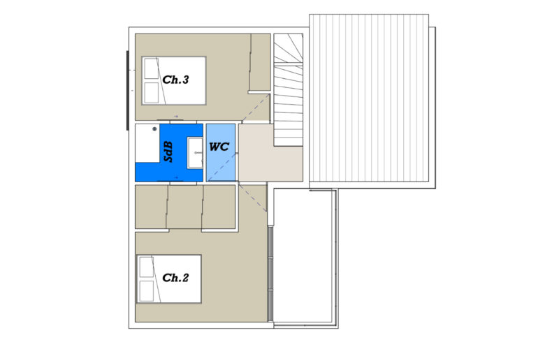 Villa Somontes plan de l'étage