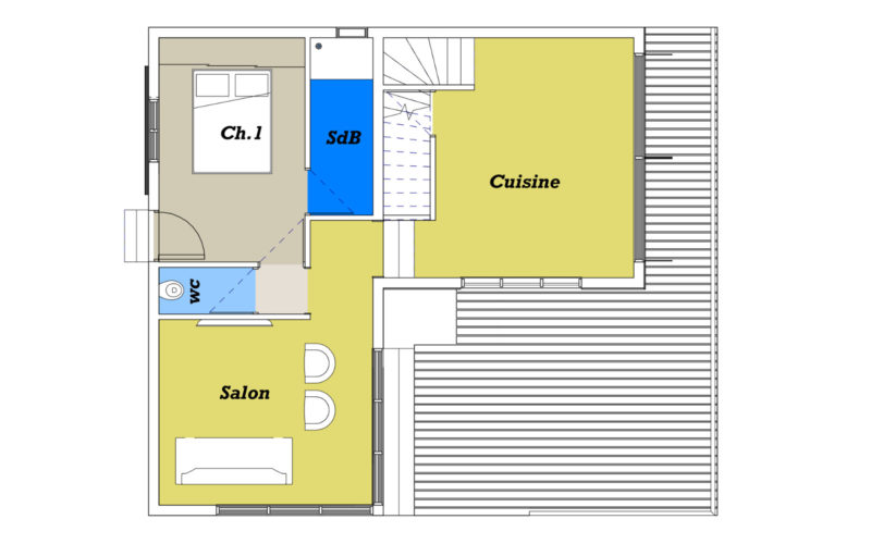 Villa Somontes plan du rez de chaussée